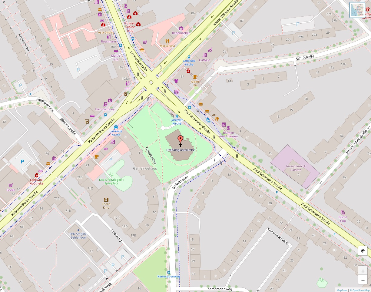 Dreifaltigkeitskirche Karte