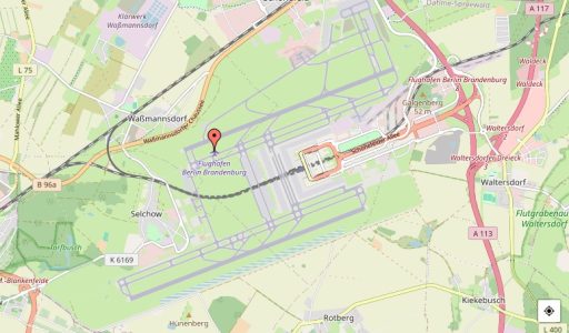 Flughafen Berlin Schönefeld Karte
