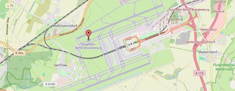 Flughafen Berlin Schönefeld Karte