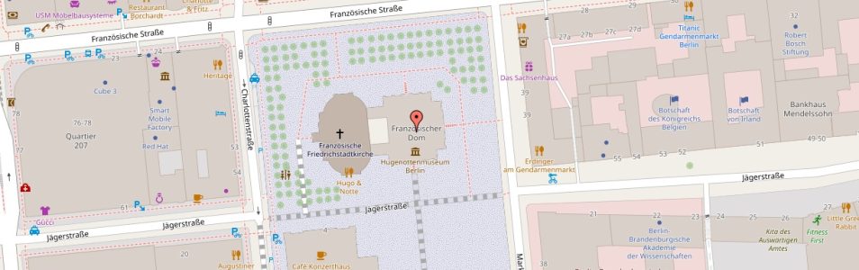 Französischer Dom Karte