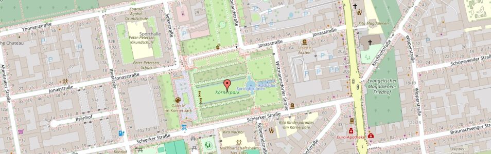Körnerpark Karte