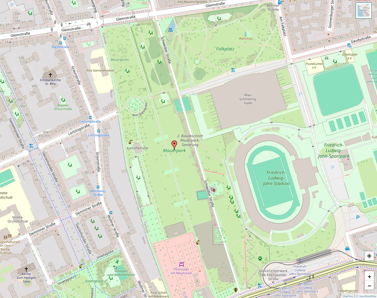 Mauerpark Karte