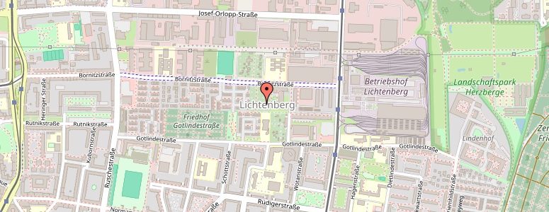 Stadtbezirk Lichtenberg Karte