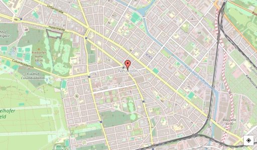 Stadtbezirk Neukölln Karte