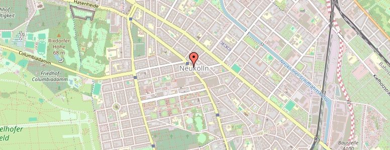 Stadtbezirk Neukölln Karte